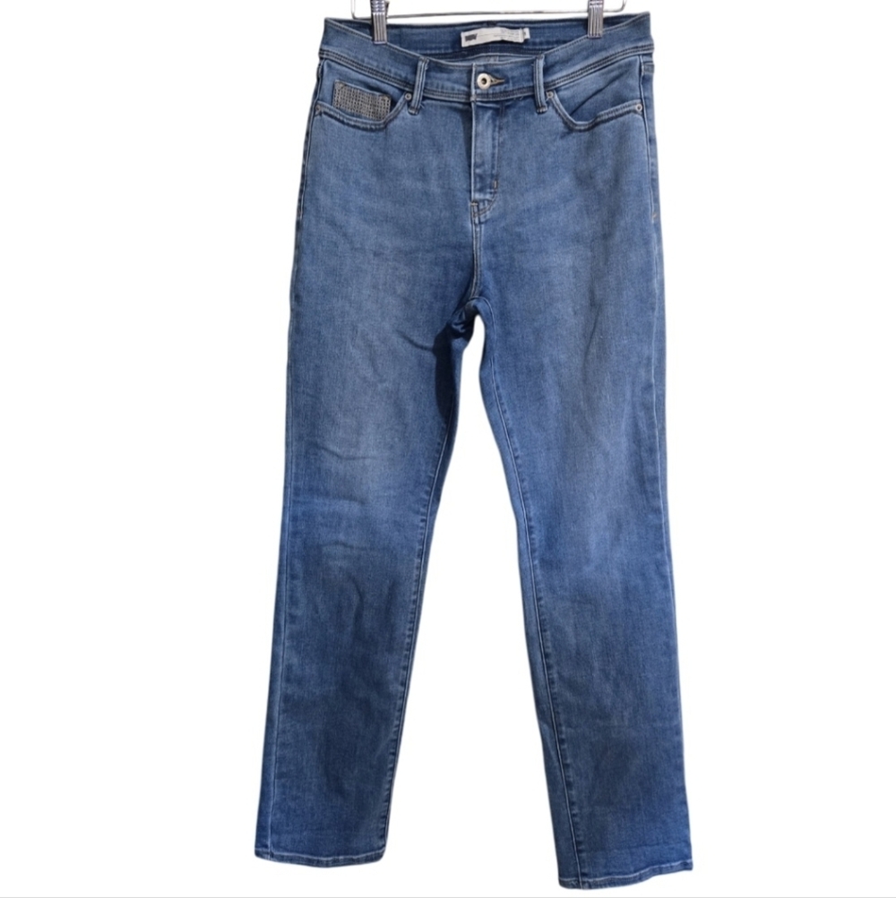 Levi' Women's Size 8 512 Straight Leg Blue Denim Jeans